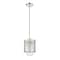 Z-Lite Kipton 1 Light Mini Pendant, Polished Nickel & Clear 3037MP-PN - alternate 6